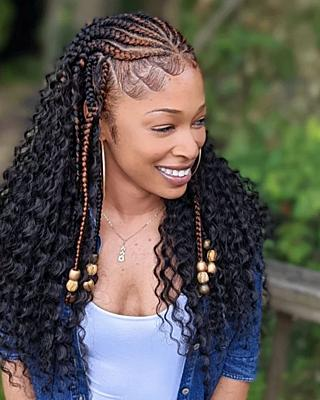 Fulani Tribal Braids With Curly Hair