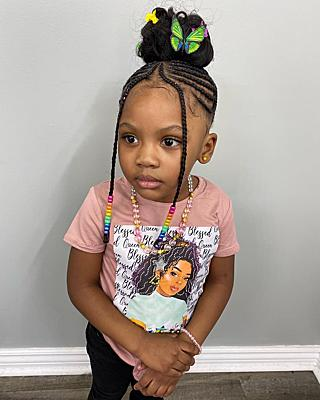 Kids Fulani Tribal Braids