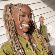 Blonde Bohemian Knotless Braids