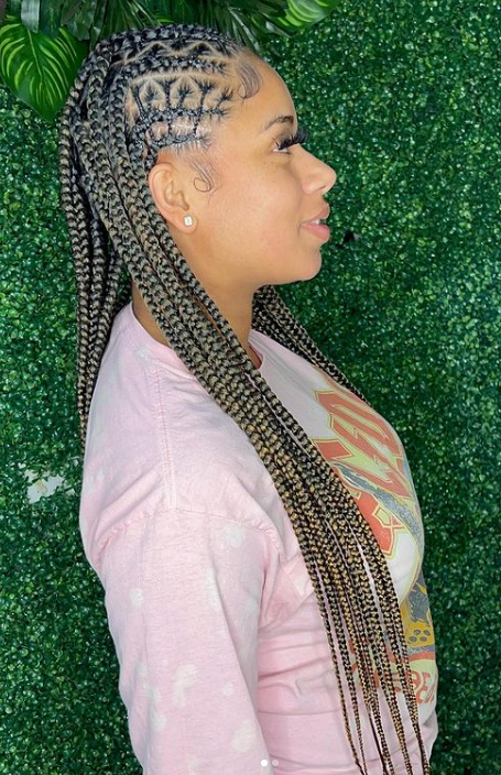 Knotless Braids With Color