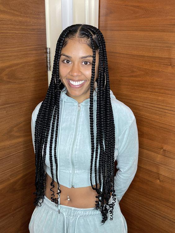  Long Coi Leray Braids With Curls