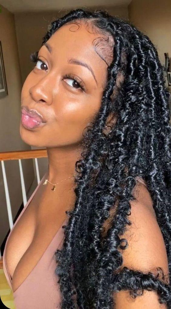 Long Distressed Faux Locs