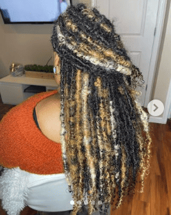 Butterfly Locs With Color