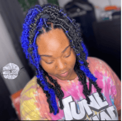 Butterfly Locs With Highlights 