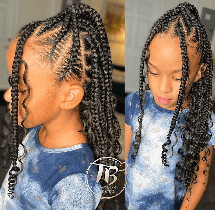Braids for Kids- 50 Kids Braids with Beads Hairstyles  Kids hairstyles  girls, Black kids braids hairstyles, Little black girls braids