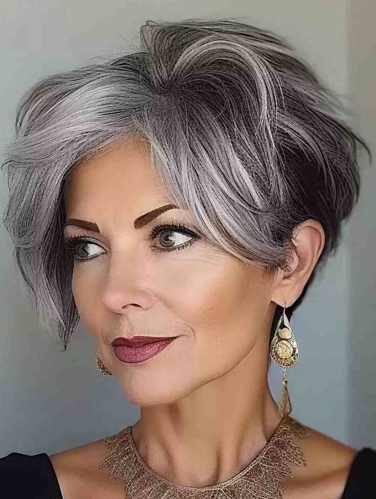 30 Best Low Maintenance Haircuts for Women Over 50 - Womanly & Modern
